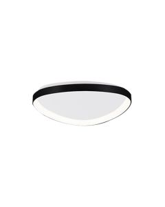 Πλαφονιέρα Οροφής D61,5x5cm LED 25W 3CCT 2500lm Μαύρο Μέταλλο-Ακρυλικό Inlight 42043-Black